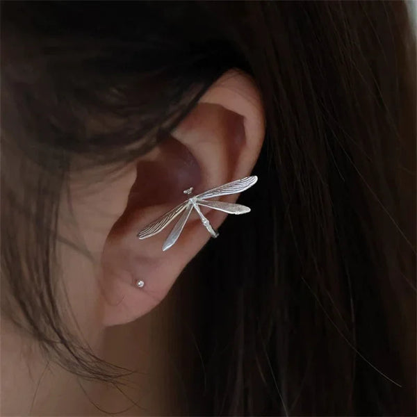 Delicate Dragonfly Ear Clips