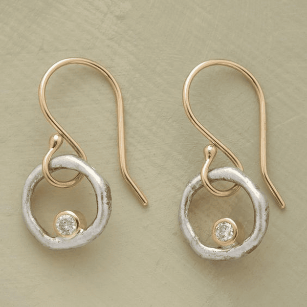 Retro Gold and Silver Earrings