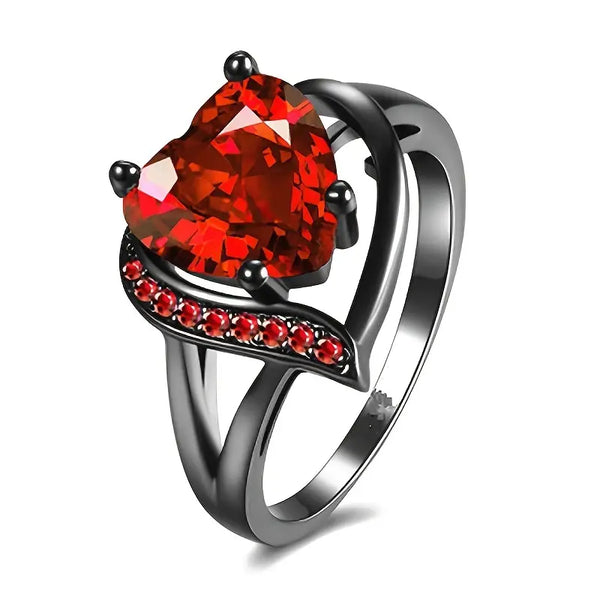 Calindra Rosethorne Ring | Black Finish