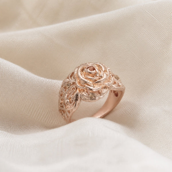 Majestic Flower Gold Ring