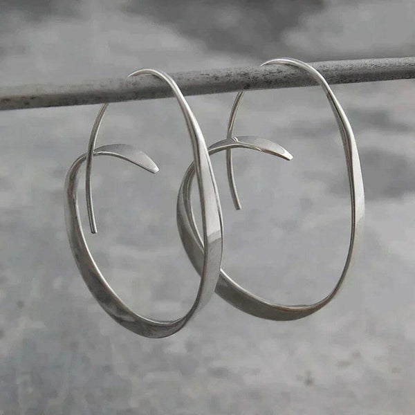 Open Spiral Drop Earrings
