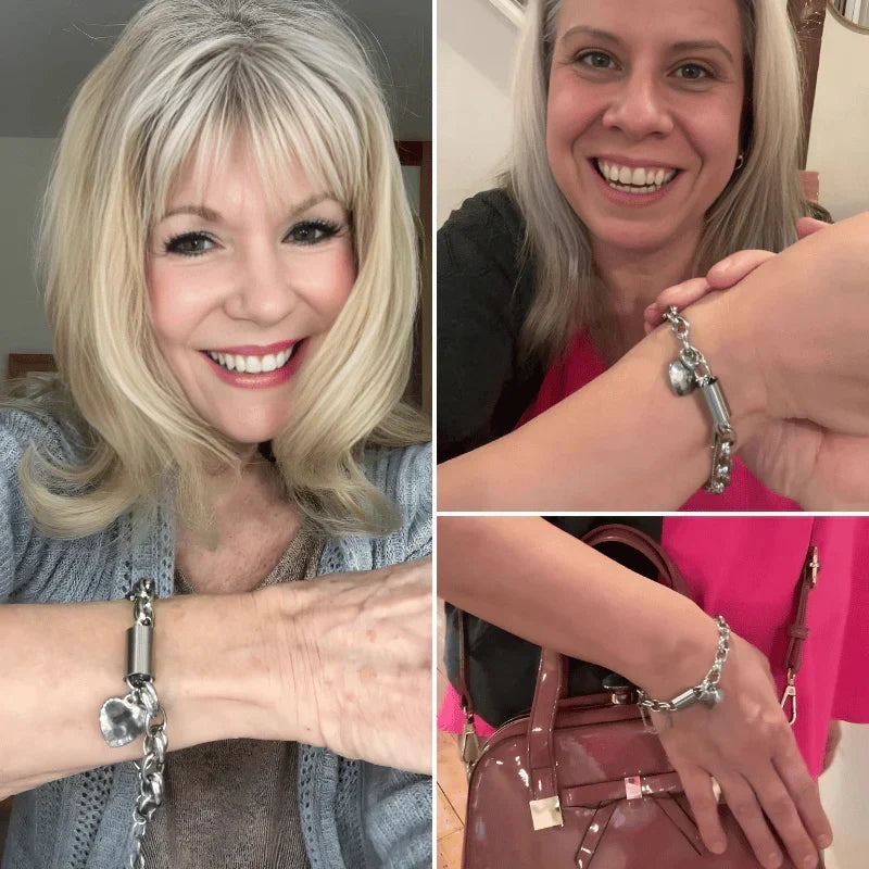 Heartened Chunky Bracelet | White Gold