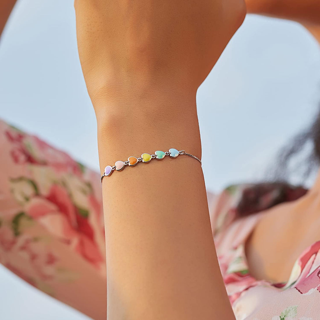 Sterling Silver Paw Print Bracelet | Adjustable Fit