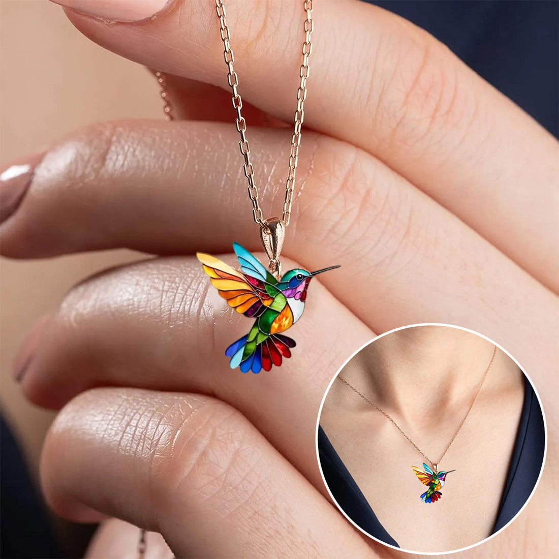 Beautiful Hummingbird Necklace with Bonus Earrings | Limited Time Offer