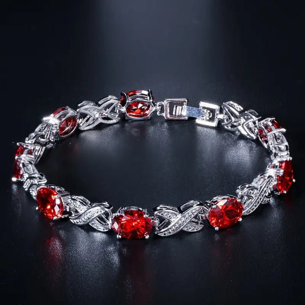 Alendra Flameaux Bracelet | White Gold