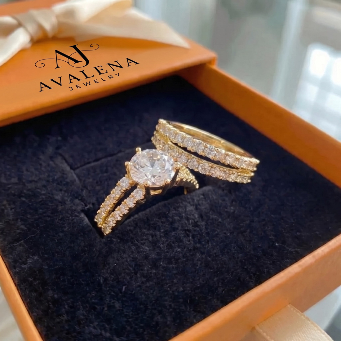 Eternal Radiance Ring Set | Gold