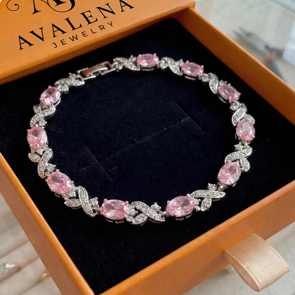 Amethyst Vertéa Tennis Bracelet | White Gold
