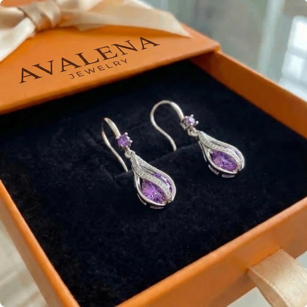 Calithra Lumen Twist Earrings | White Gold