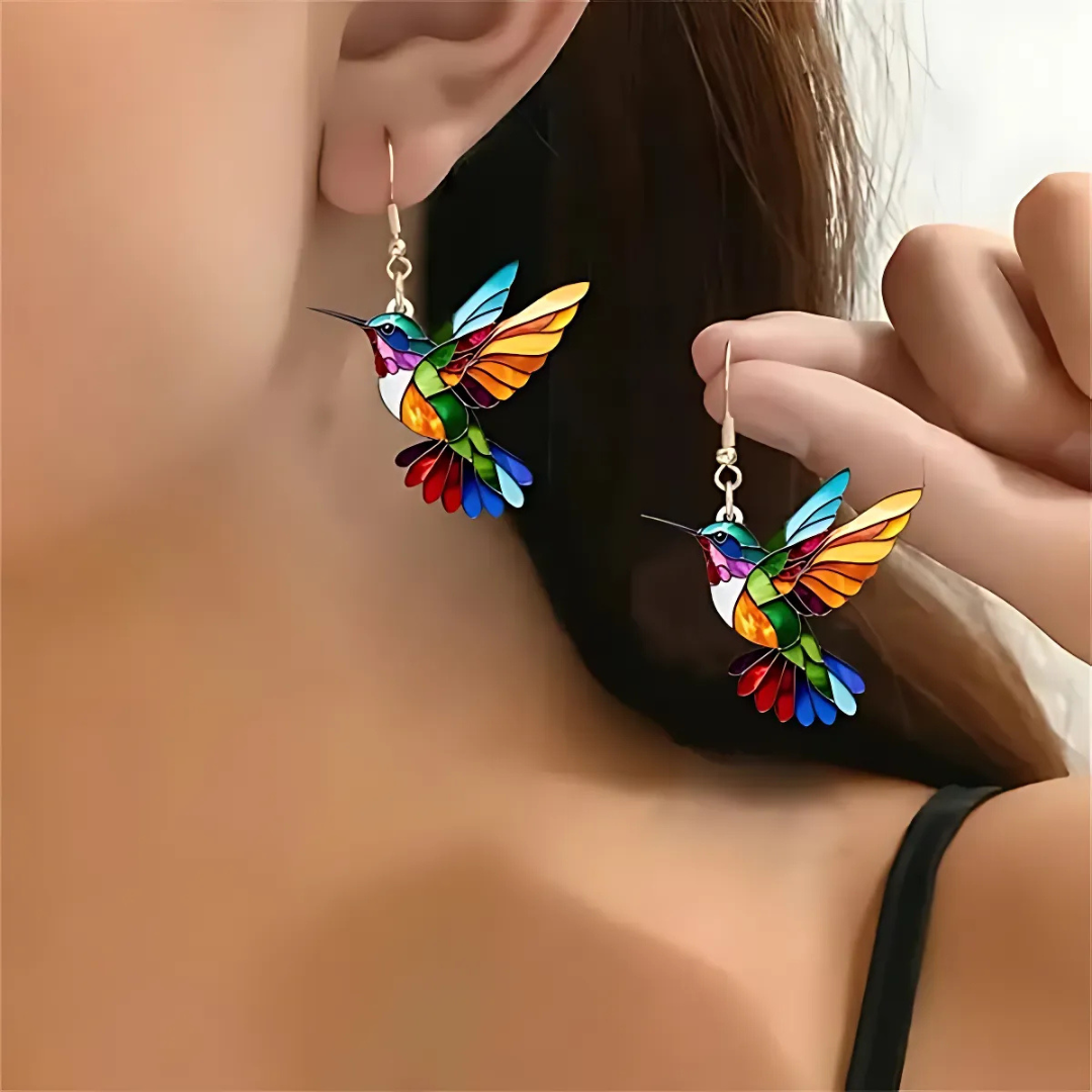 Beautiful Hummingbird Necklace with Bonus Earrings | Limited Time Offer