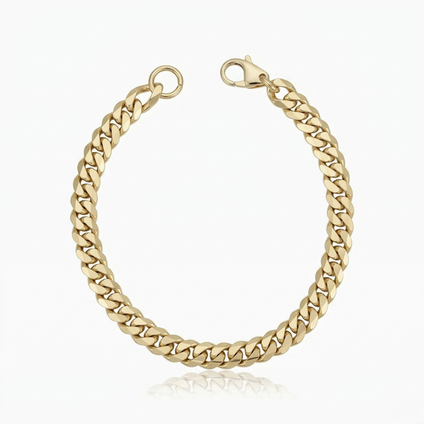 Estate Cuban Bracelet | Gold