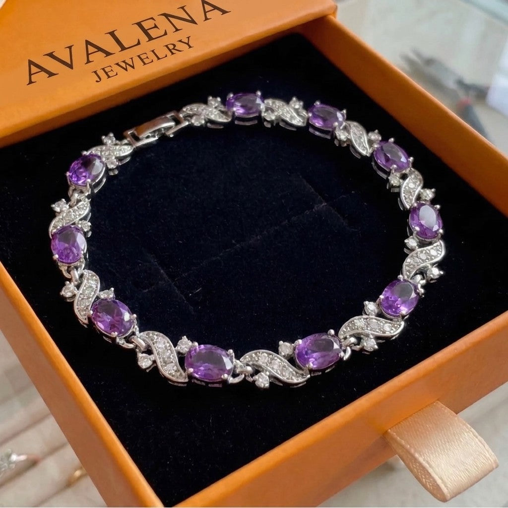 Giada Valethyst Bracelet | White Gold