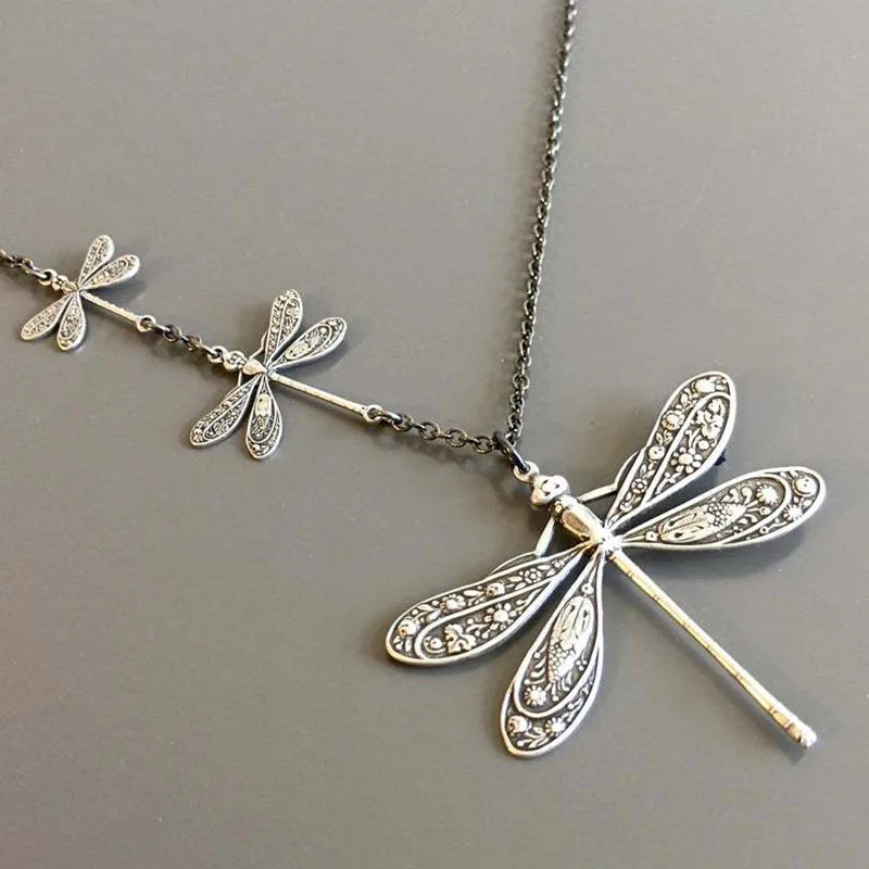 Vintage Dragonfly Necklace | Symbol of Change, Light & Freedom