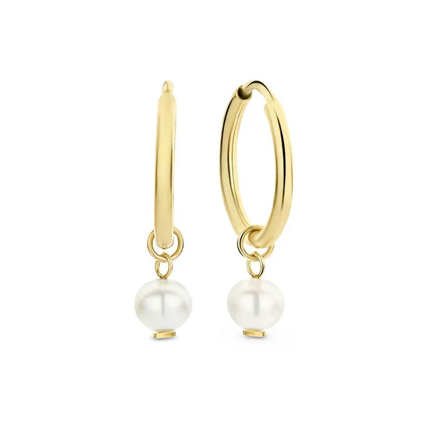 Delia Crest Earrings | Gold