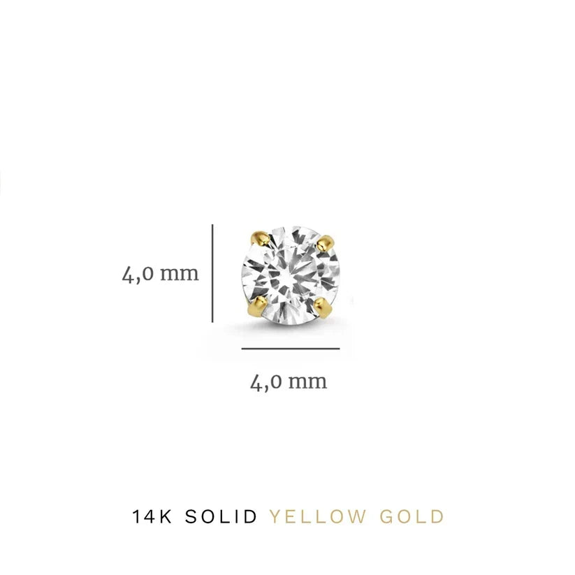 Dara Brillane Stone Earrings Set | Gold