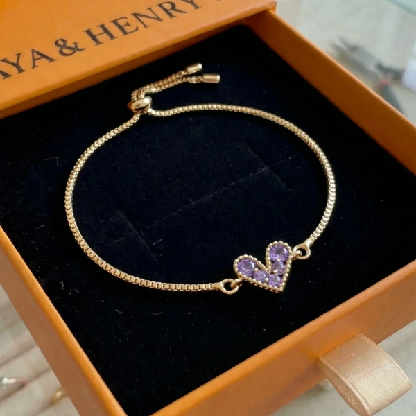 Lilac Love Bracelet | Gold