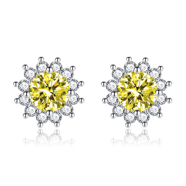 Sunlit Muse Earrings Yellow | White Gold