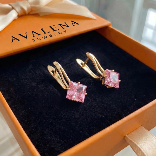 Rosaluxe Crownlight Earrings | Rose Gold