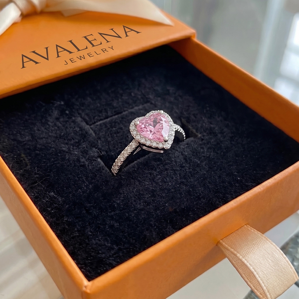 Rosekiss Heart Ring | White Gold