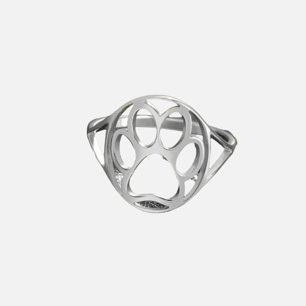 Open Paw Ring in Stainless Steel | Lightweight & Stylish