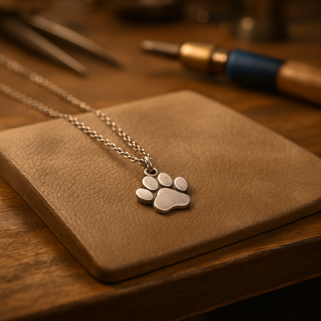 Elegant Silver Paw Necklace | Stainless Steel