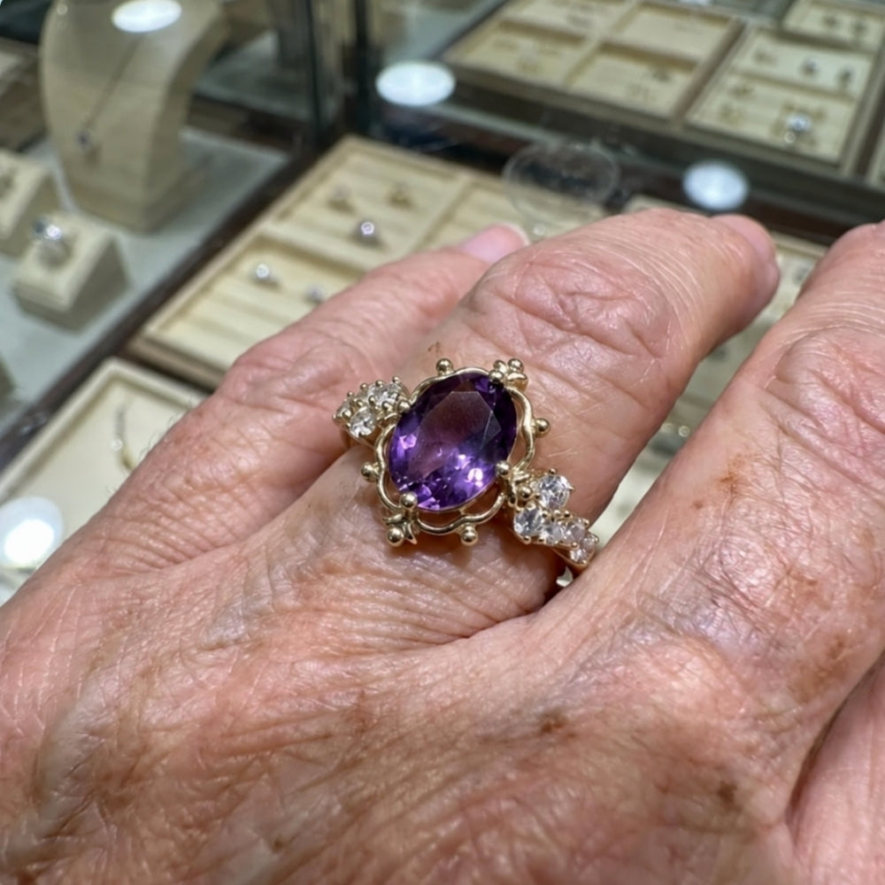 Amethyne Twilight Crown Ring