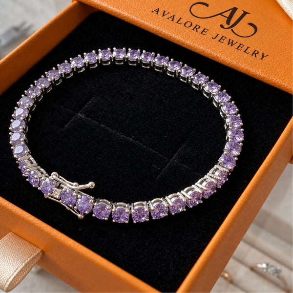 Amethyst Tennis Bracelet
