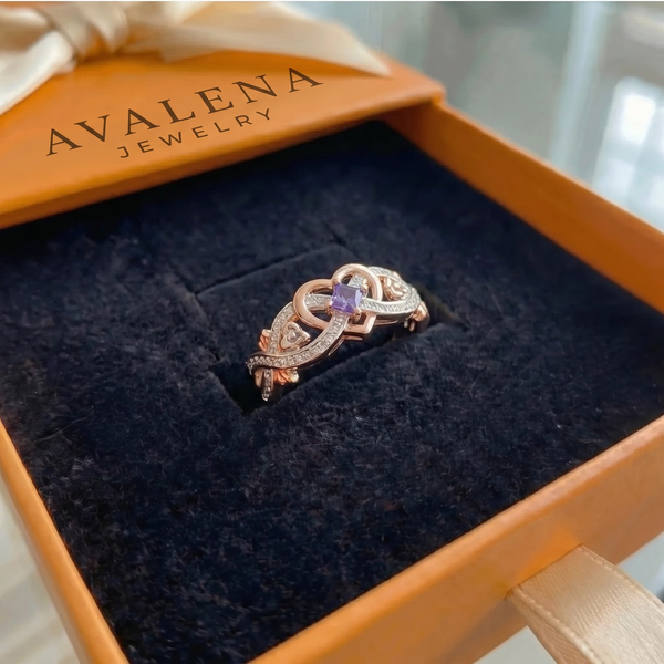 Violetheart Gold & Silver Ring | Mixed Gold
