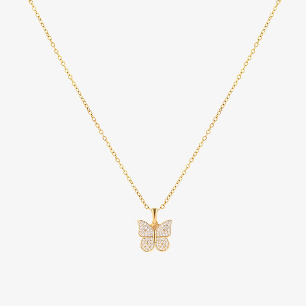 Radiant Butterfly Necklace | Gold