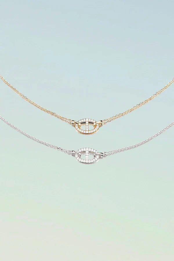 Isla Marina Necklace | White Gold