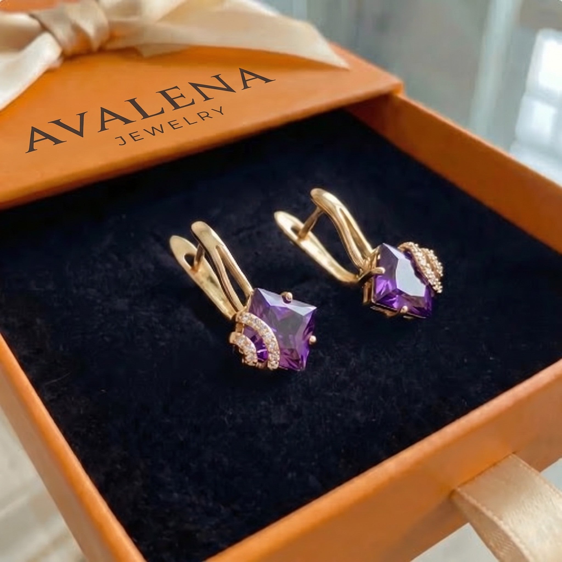 Zephira Crownlight Pave Earrings | Rose Gold