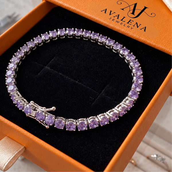 Amethyst Tennis Bracelet
