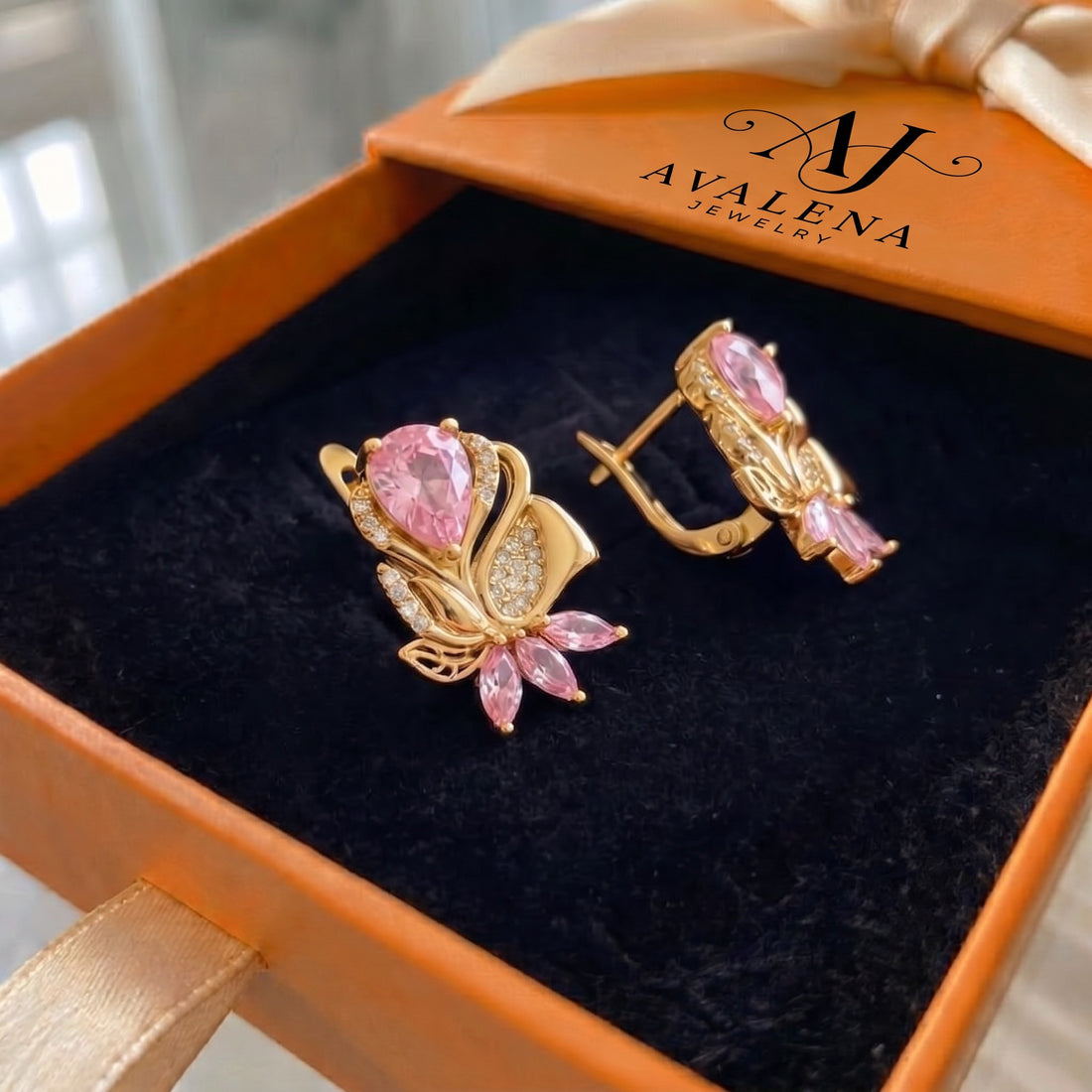 Amorette Rosepetal Earrings