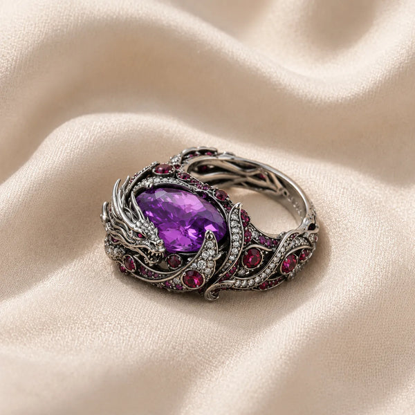 Dragon Shaped Silver Ring