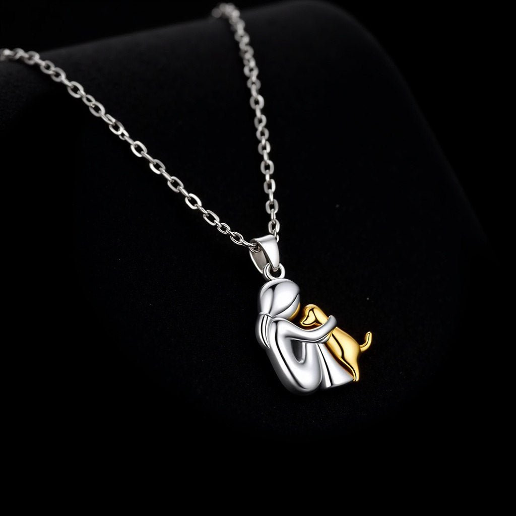 Hug Pendant Necklace with Bonus Earrings | Limited Time Offer