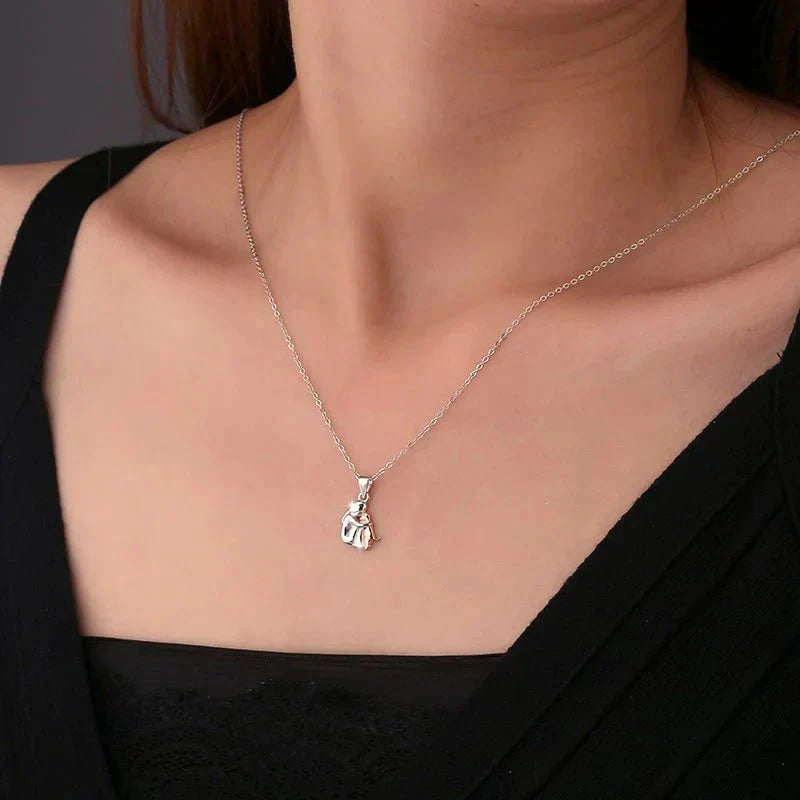 Hug Pendant Necklace with Bonus Earrings | Limited Time Offer