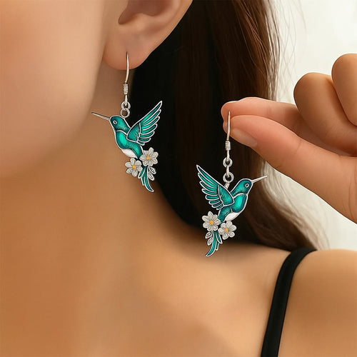 Beautiful Hummingbird Necklace with Bonus Earrings | Limited Time Offer