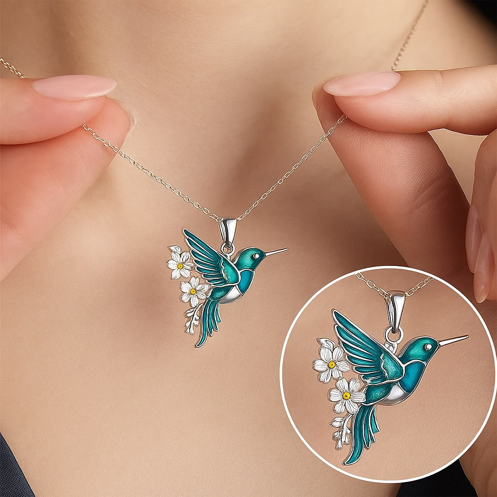 Beautiful Hummingbird Necklace with Bonus Earrings | Limited Time Offer