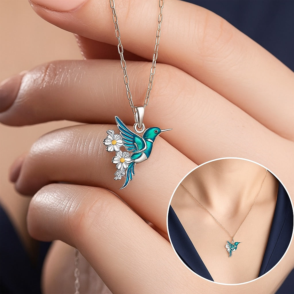 Beautiful Hummingbird Necklace with Bonus Earrings | Limited Time Offer