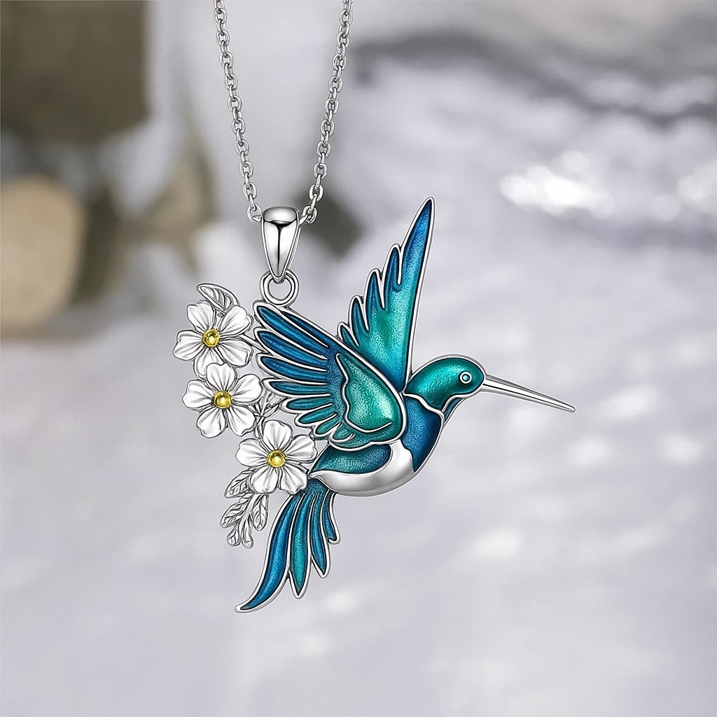 Beautiful Hummingbird Necklace with Bonus Earrings | Limited Time Offer