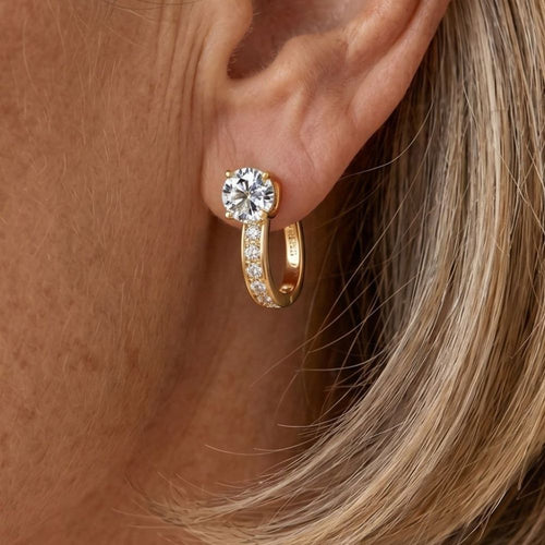 Elegant Huggie Earrings