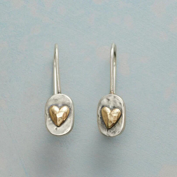 Golden Heartlace Earrings | Gold