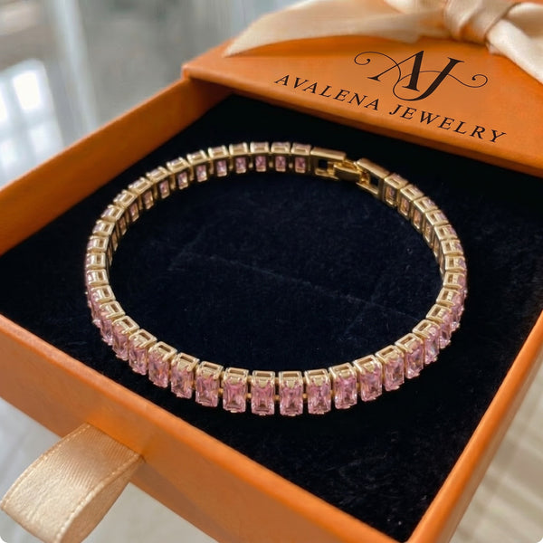 Pink Sapphire Vertéa Tennis Bracelet