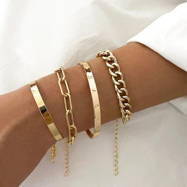 Elan Mercer Bracelet Set | Gold